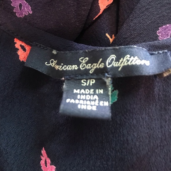 American Eagle Outfitters Cold Shoulder Leaf Midi Dress Size Small - Picture 6 of 13